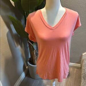 Women's V-Neck Coral Top